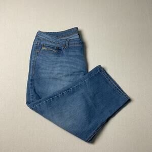 Faded Glory Mid Ride Denim Capri Jeans Womens 18